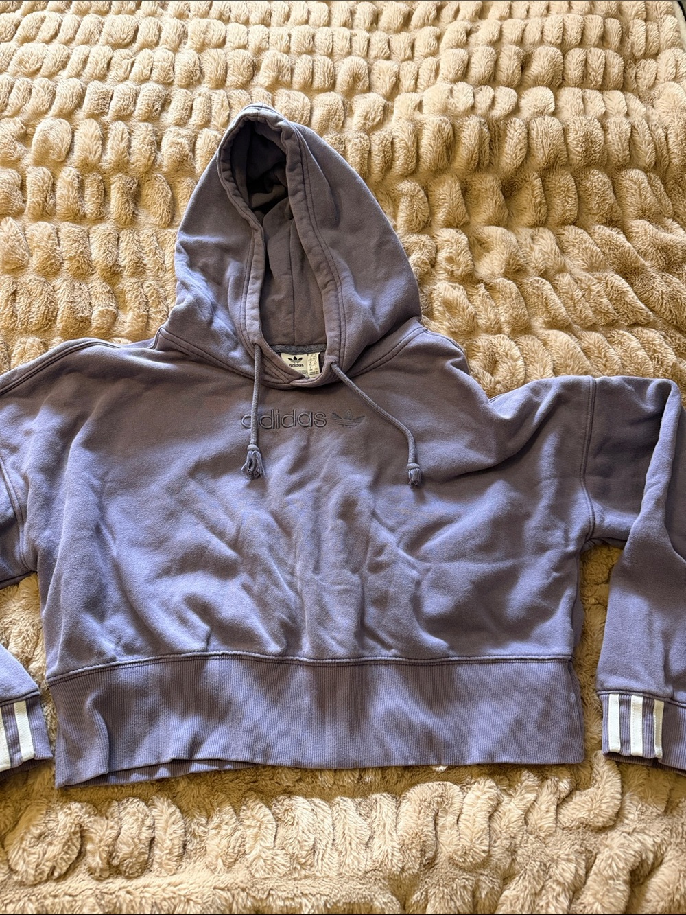 Adidas Lavender Purple Hooded Sweatshirt